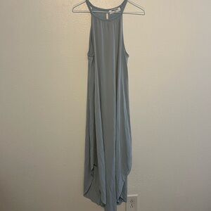 Baby blue spandex maxi dress